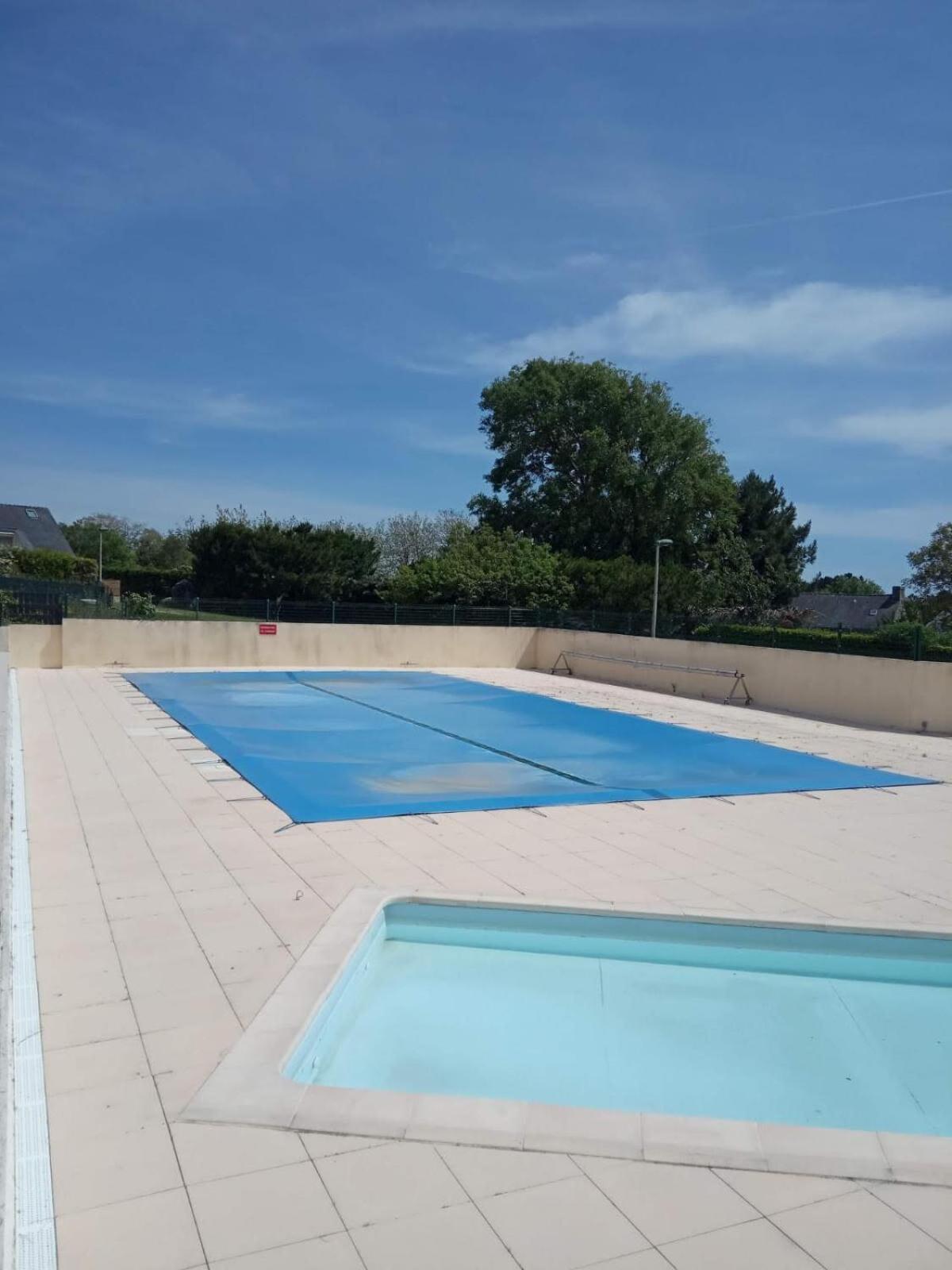 Maisonnette De Charme Bord De Mer Piscine Guidel Bagian luar foto