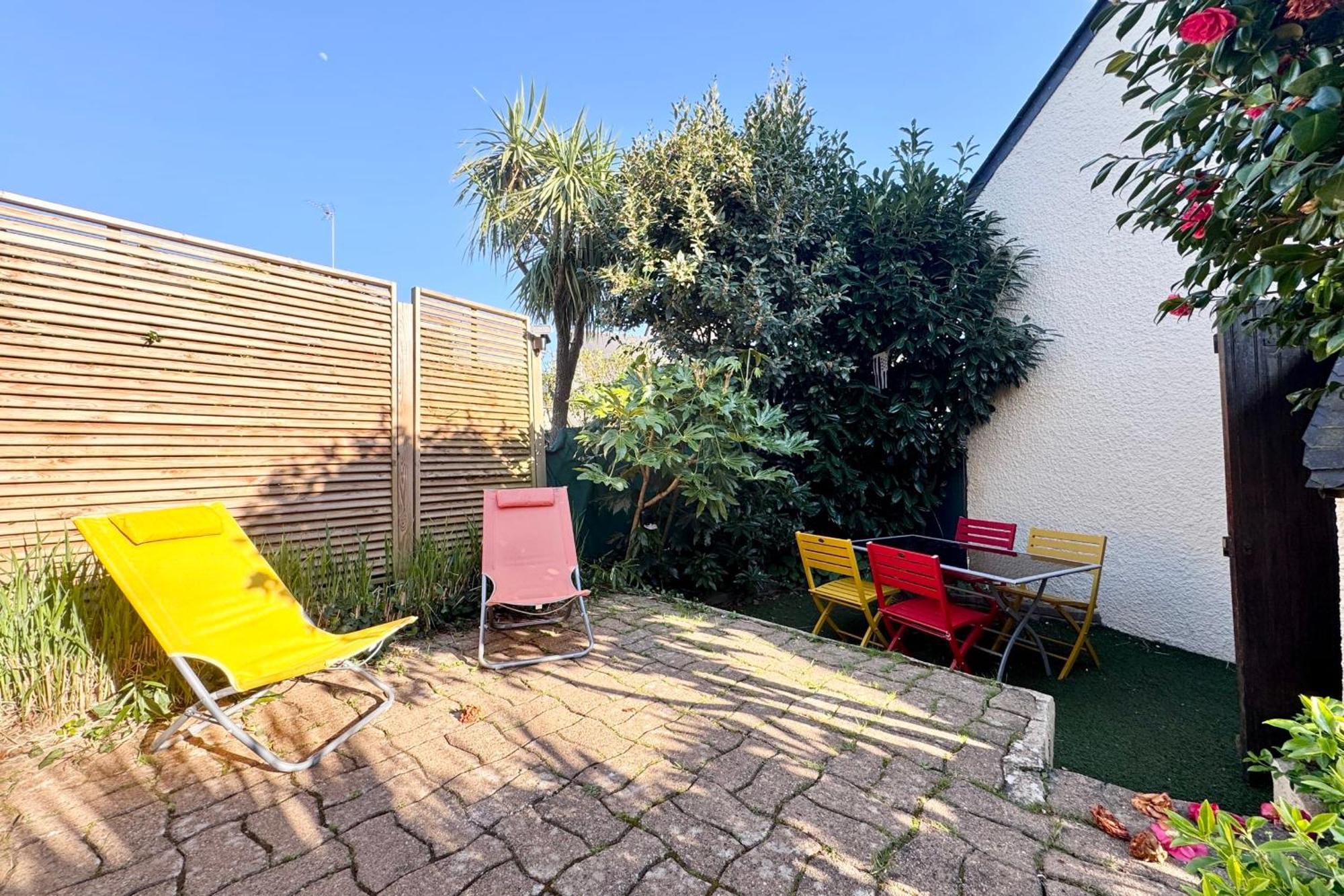 Maisonnette De Charme Bord De Mer Piscine Guidel Bagian luar foto
