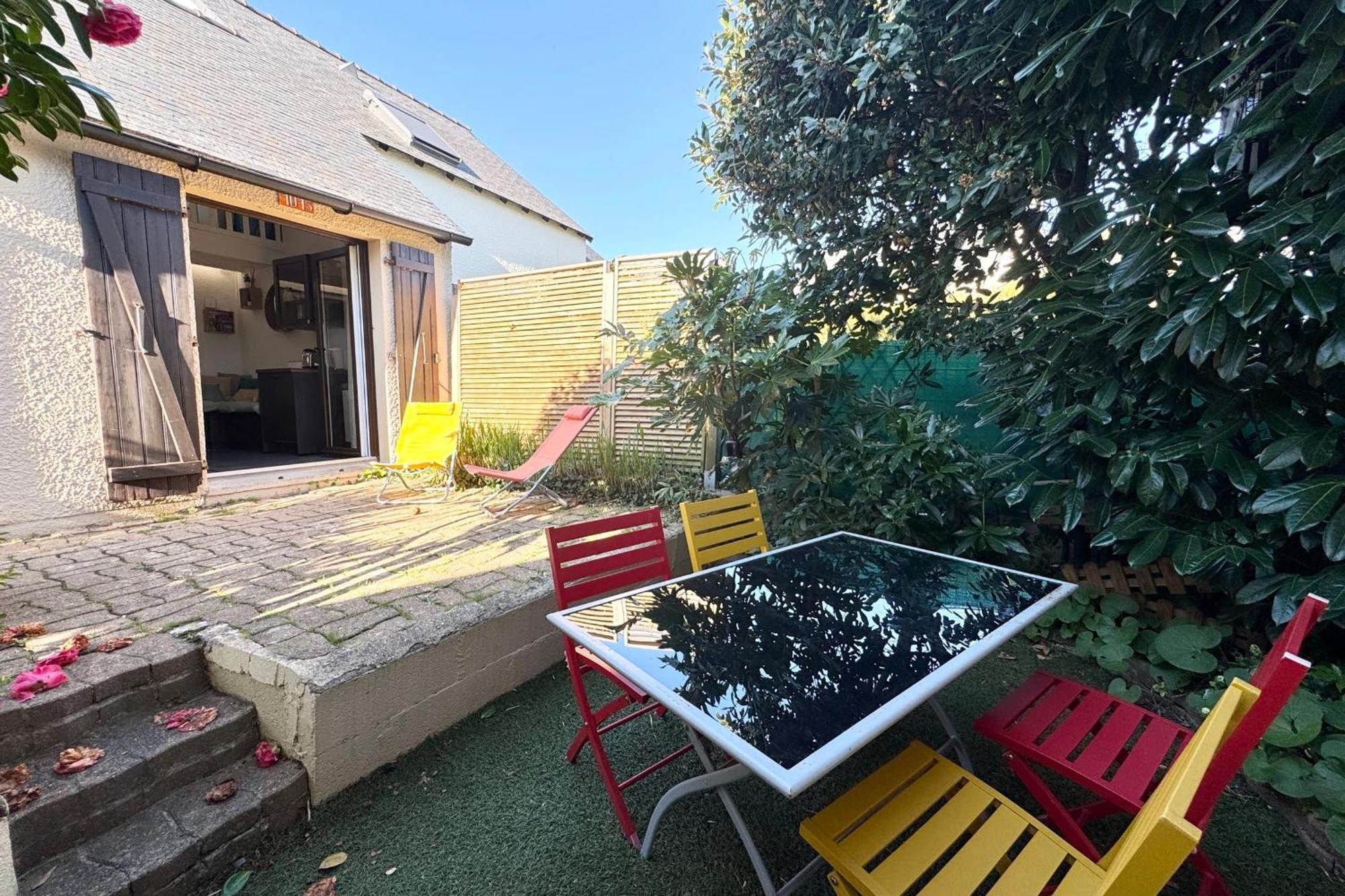 Maisonnette De Charme Bord De Mer Piscine Guidel Bagian luar foto
